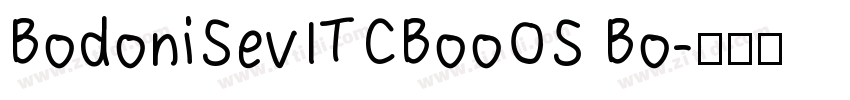 BodoniSevITCBooOS Bo字体转换